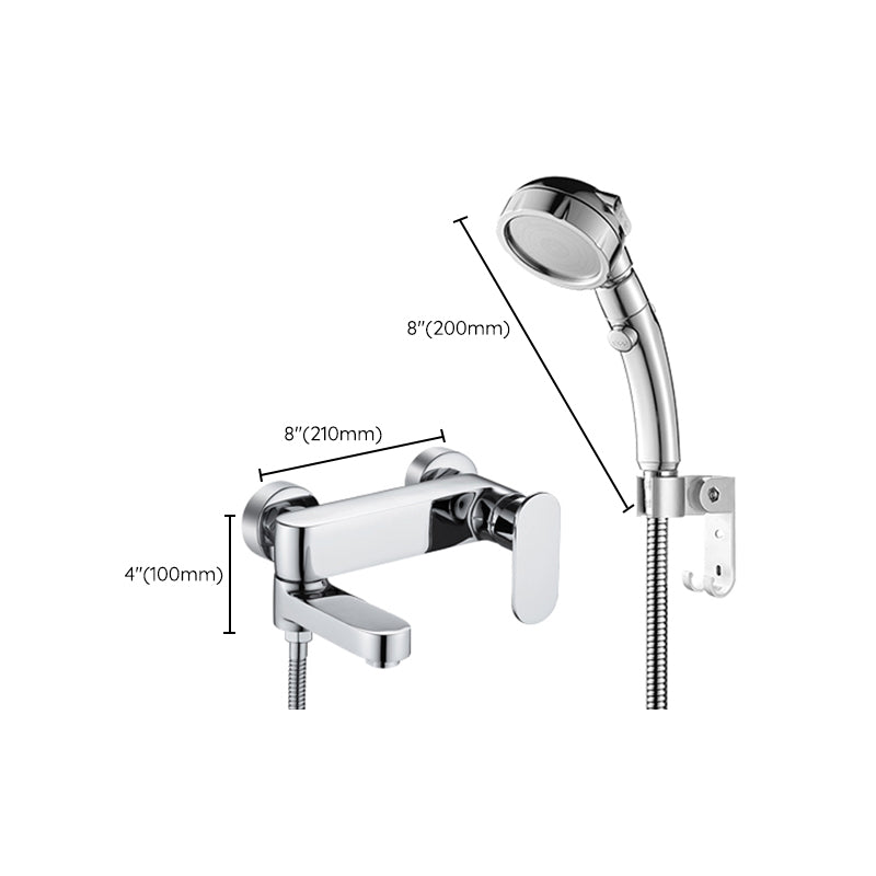 Avtoit | Modern Wall-Mounted Bathtub Faucet Trim Metal Single-Lever Bathtub Faucet Trim