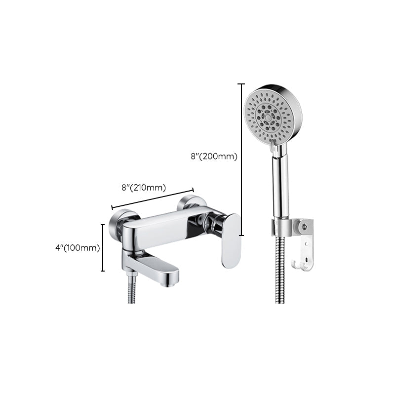 Avtoit | Modern Wall-Mounted Bathtub Faucet Trim Metal Single-Lever Bathtub Faucet Trim
