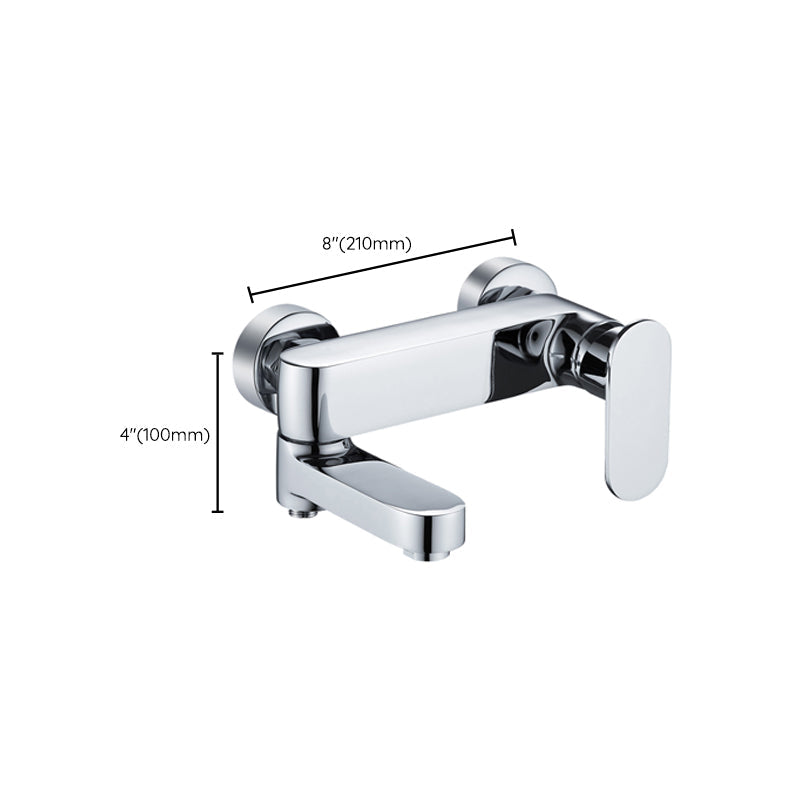 Avtoit | Modern Wall-Mounted Bathtub Faucet Trim Metal Single-Lever Bathtub Faucet Trim