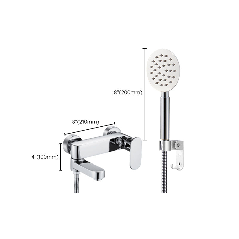 Avtoit | Modern Wall-Mounted Bathtub Faucet Trim Metal Single-Lever Bathtub Faucet Trim