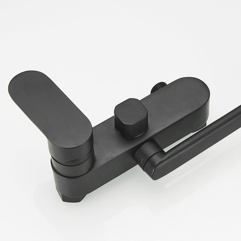 Avtoit | Metal Bathtub Faucet Trim Contemporary Lever Handle Bathtub Faucet Trim