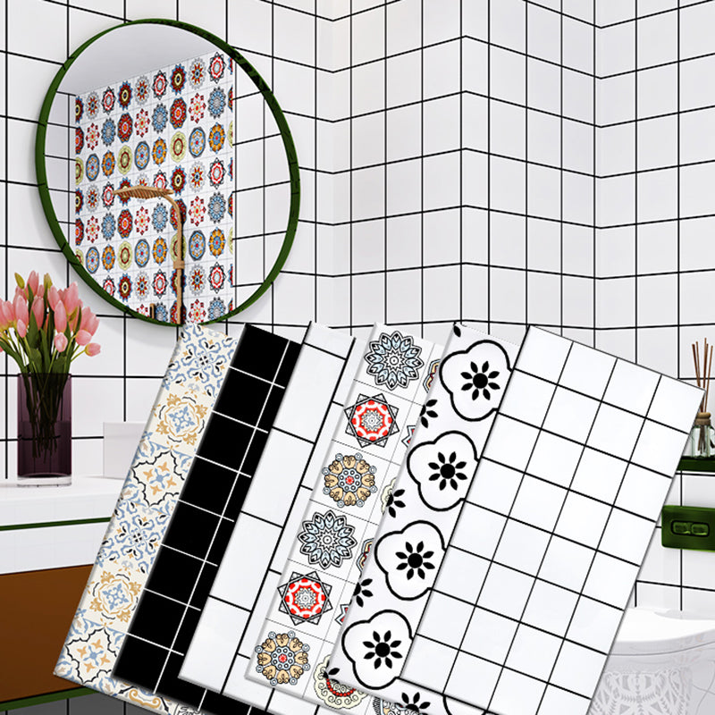 Avtoit | PVC Rectangular 12" X 23" 5-Pack Peel & Stick Mosaic Tile Kitchen and Bathroom Backsplash
