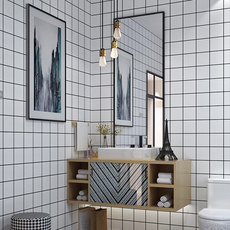 Avtoit | PVC Rectangular 12" X 23" 5-Pack Peel & Stick Mosaic Tile Kitchen and Bathroom Backsplash