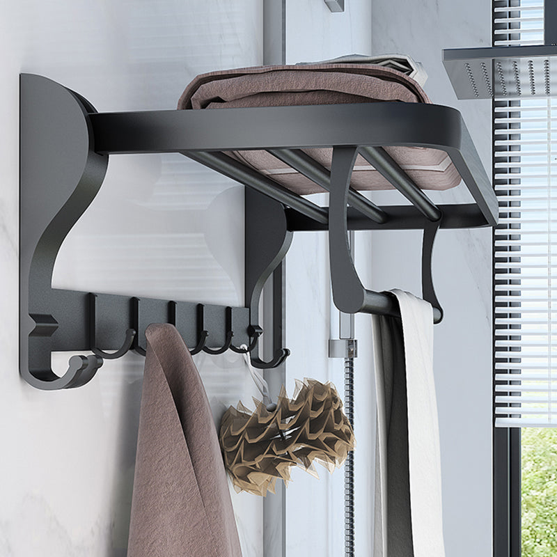 Avtoit | Modern Bathroom Hardware Set Matte Black Metal Bathroom Accessories Set Rustproof