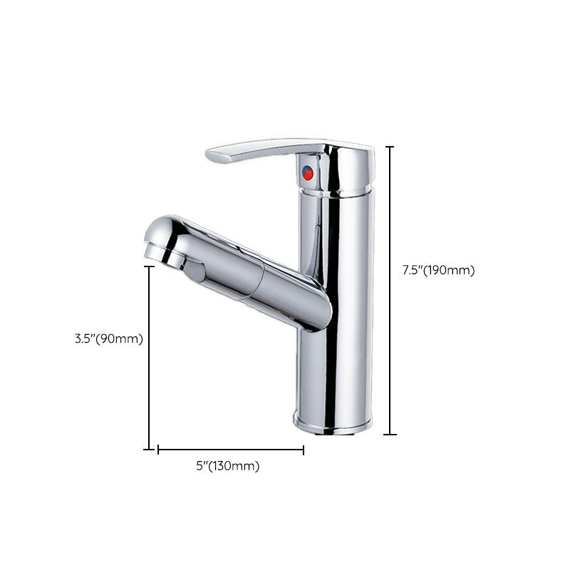Avtoit | Modern Pull-Out Single-Handle Faucet Bathroom Sink Faucet