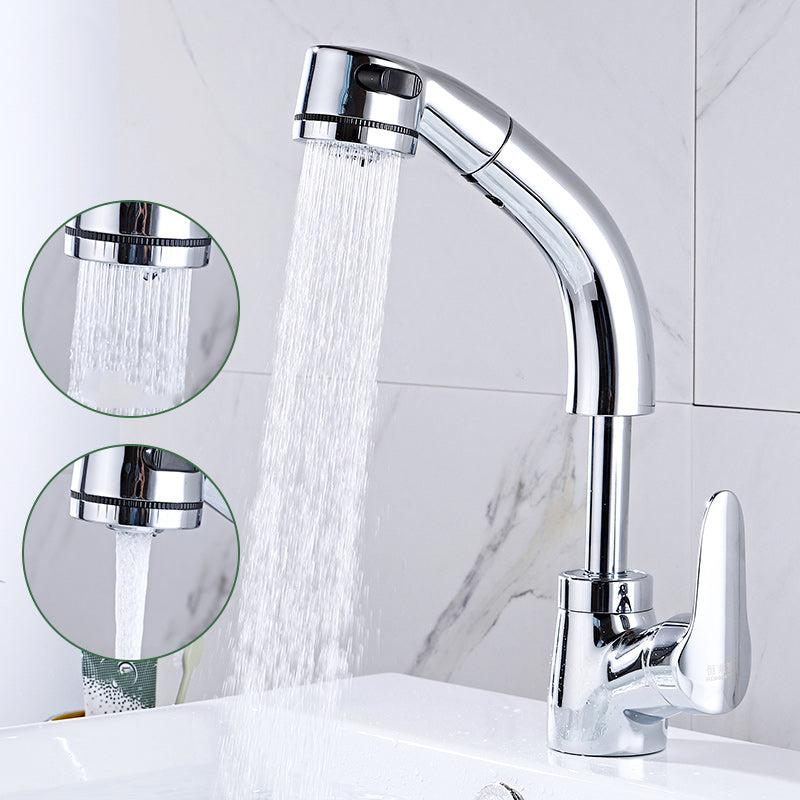 Avtoit | Modern Simple Vessel Sink Faucet High Arc Bathroom Sink Faucet