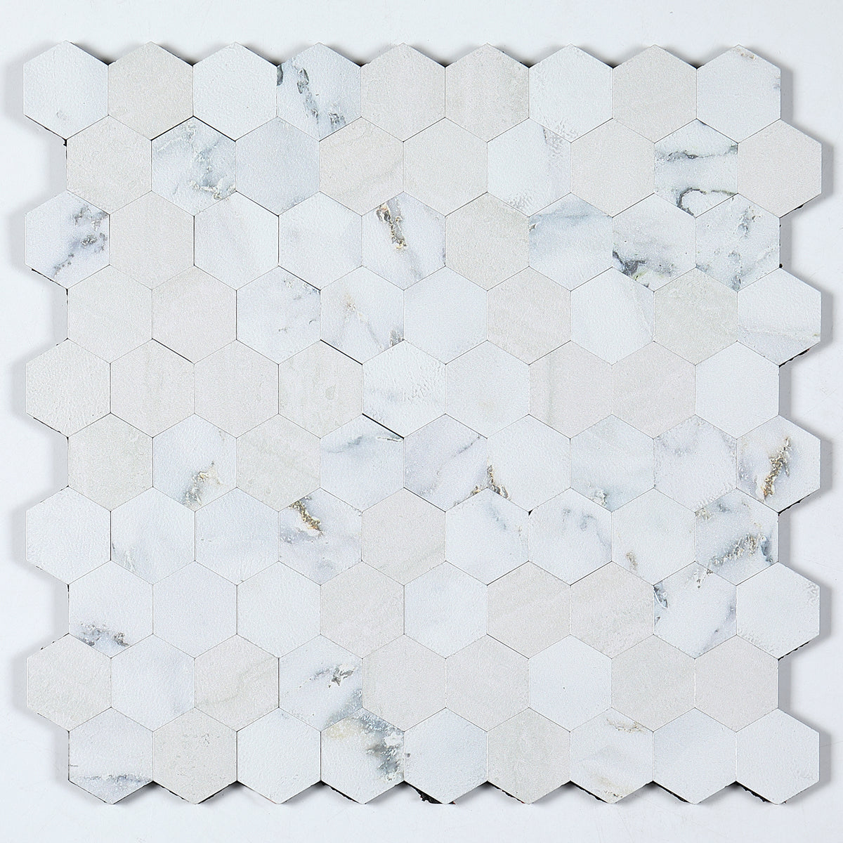 Avtoit | Modern Tile-Peel & Stick Metal Mosaic Tile Hexagon Peel & Stick Subway Tile