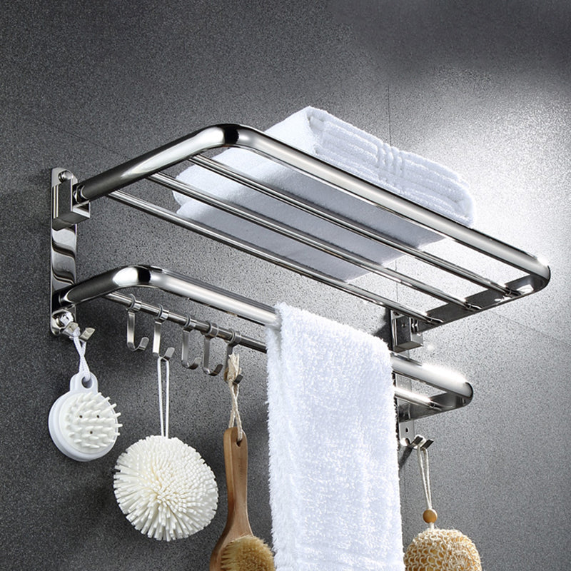 Avtoit | Modern Bathroom Accessory Set Silver Metal Bathroom Accessory