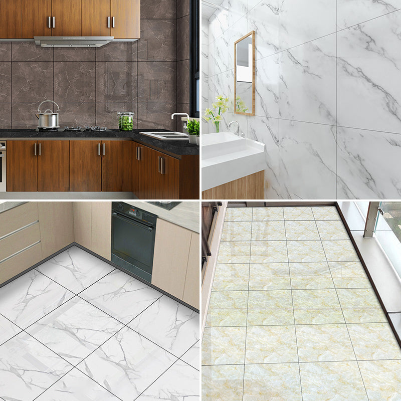 Avtoit | Modern PVC Peel and Stick Tile Floor Marble Look Mold Resistant Vinyl Tiles