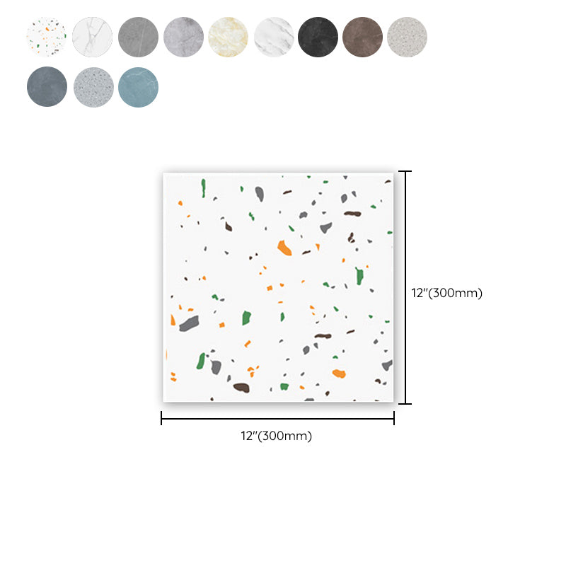 Avtoit | Modern PVC Peel and Stick Tile Floor Marble Look Mold Resistant Vinyl Tiles