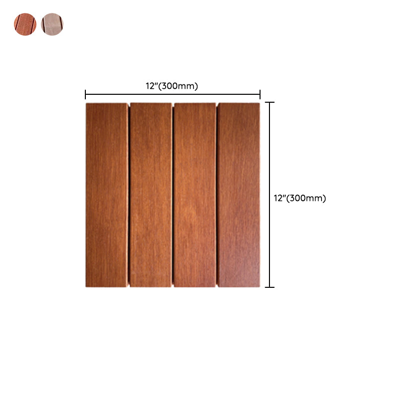 Avtoit | Modern Style Square Wood Floor Corrosion-Resistant Outdoor Wood Floor