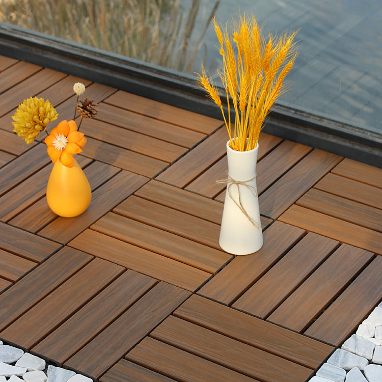 Avtoit | Deck Plank drilled hardwood tiles exterior flooring