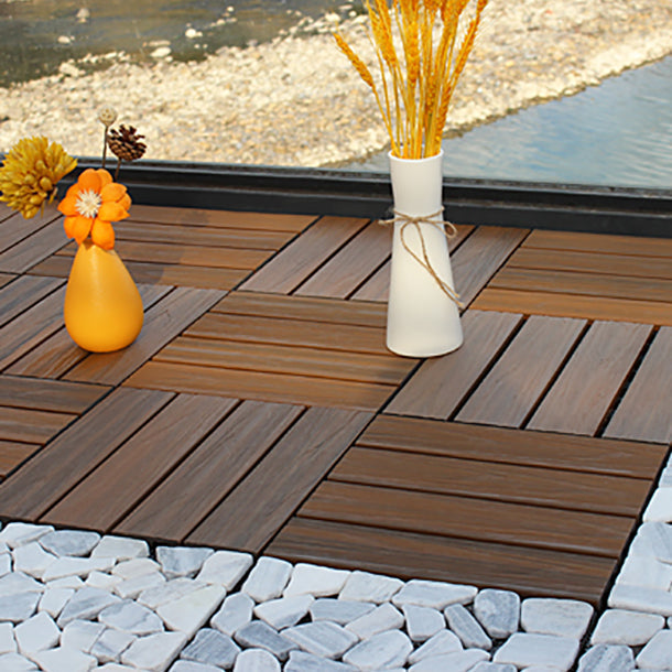 Avtoit | Deck Plank drilled hardwood tiles exterior flooring