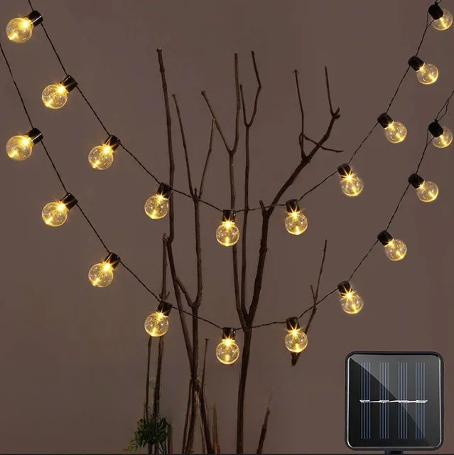 Avtoit | Waterproof Outdoor String Lights - Solar Garden Lighting for Balcony & Terrace