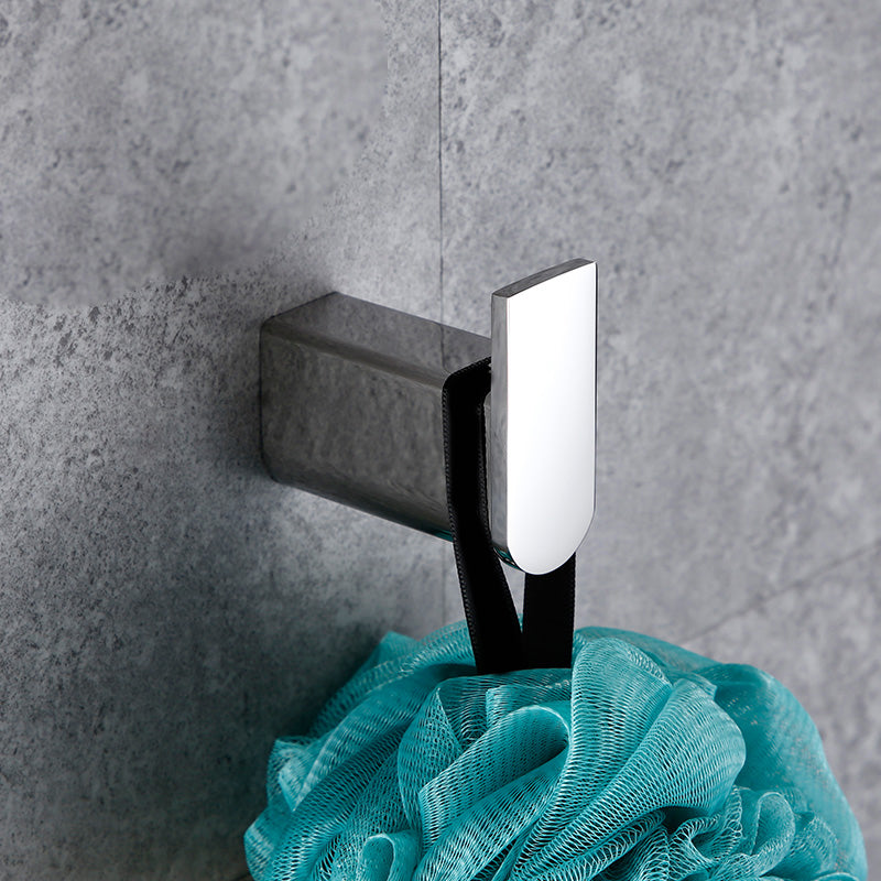 Avtoit | Contemporary Bathroom Accessories Hardware Set in Silver with Soap Dish