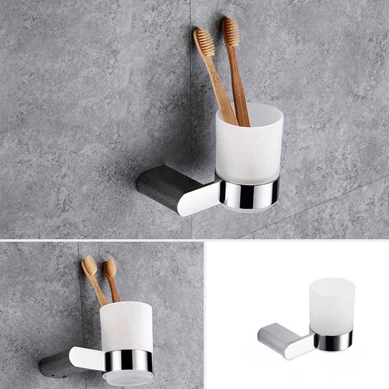 Avtoit | Contemporary Bathroom Accessories Hardware Set in Silver with Soap Dish