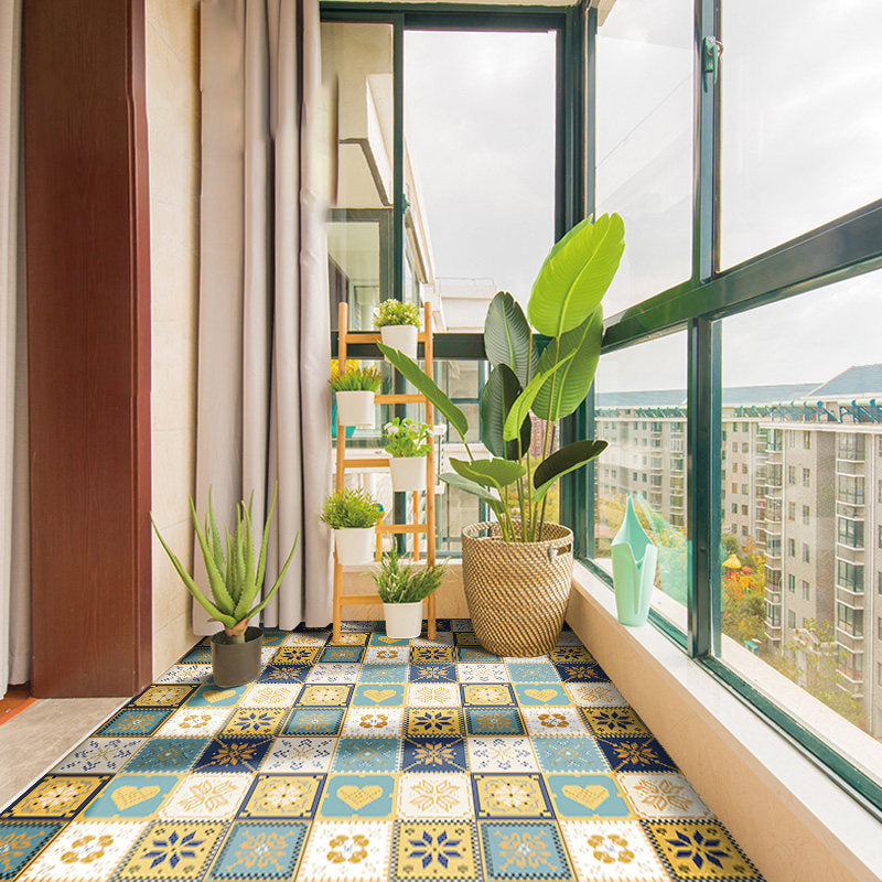 Avtoit | Modern Vinyl Plank Flooring Porcelain Tile Look Self-adhesive PVC Flooring