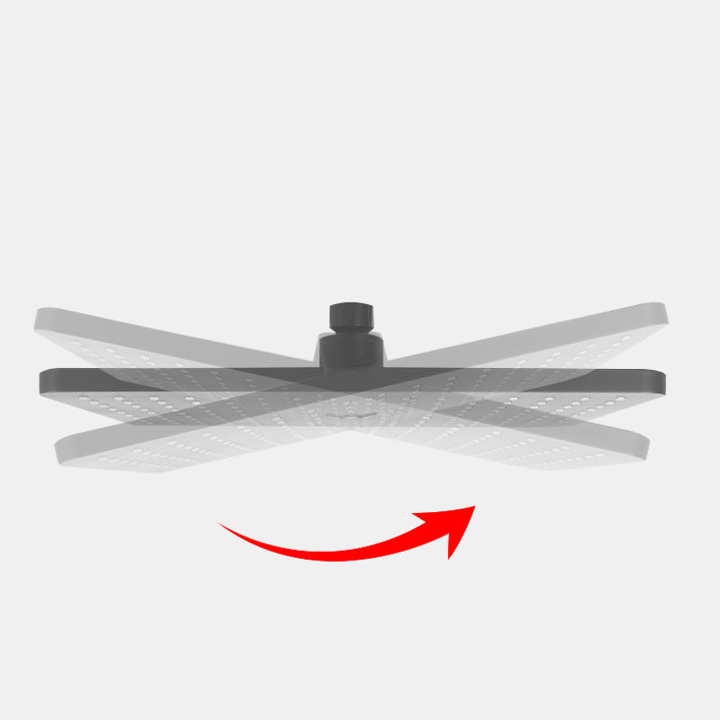 Avtoit | Rectangular Gray Showerhead Combo Standard Spray Pattern Showerhead