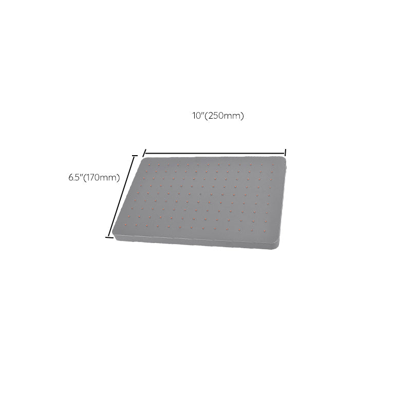 Avtoit | Rectangular Gray Showerhead Combo Standard Spray Pattern Showerhead