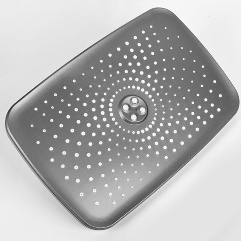 Avtoit | Modern Gray Showerhead Combo Standard Spray Pattern Rectangular Large Showerhead
