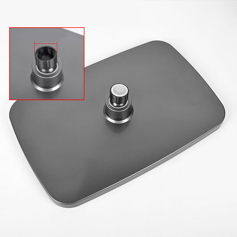 Avtoit | Modern Gray Showerhead Combo Standard Spray Pattern Rectangular Large Showerhead