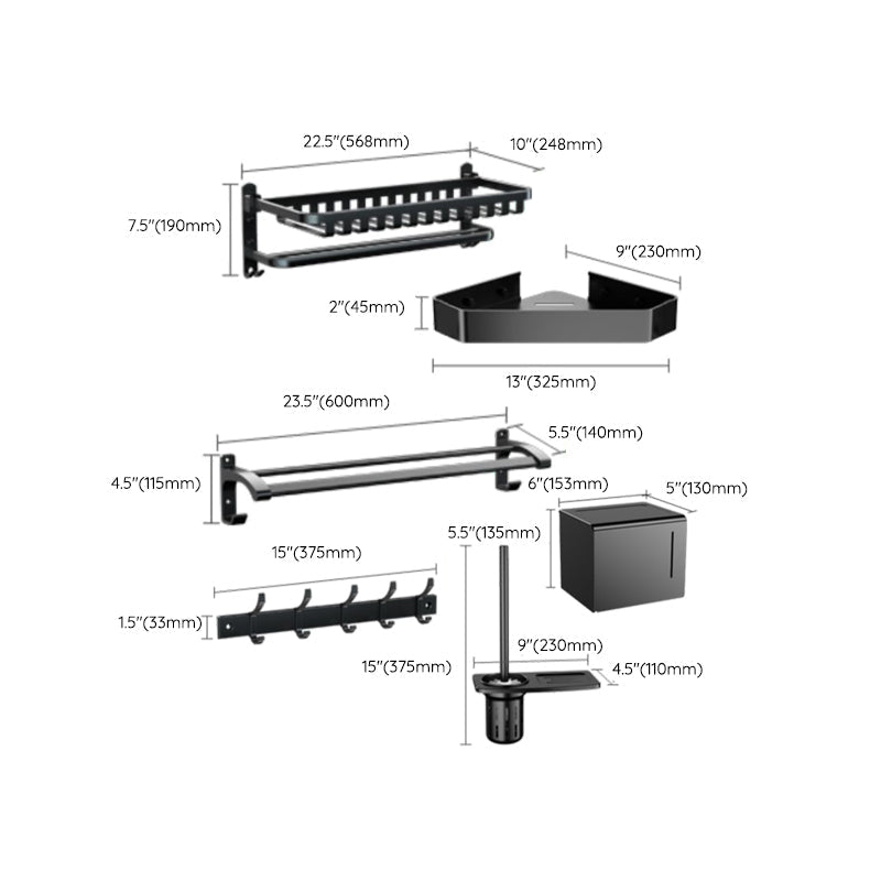 Avtoit | Traditional black bathroom accessories individually or in a set