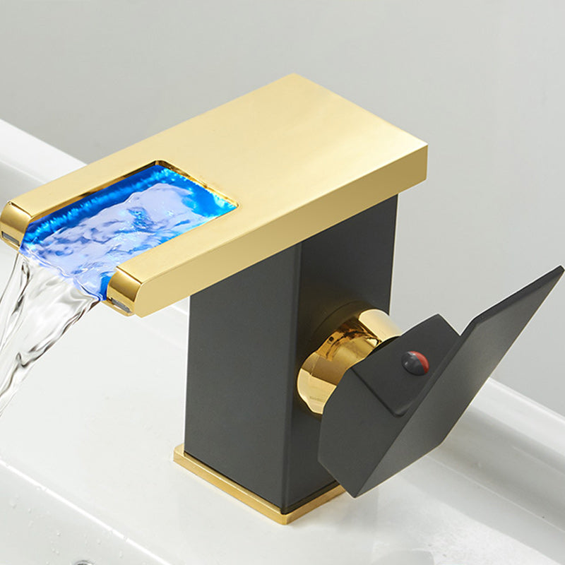 Avtoit | Modern Waterfall Spout Sink Faucet with LED Brass Sink Faucet