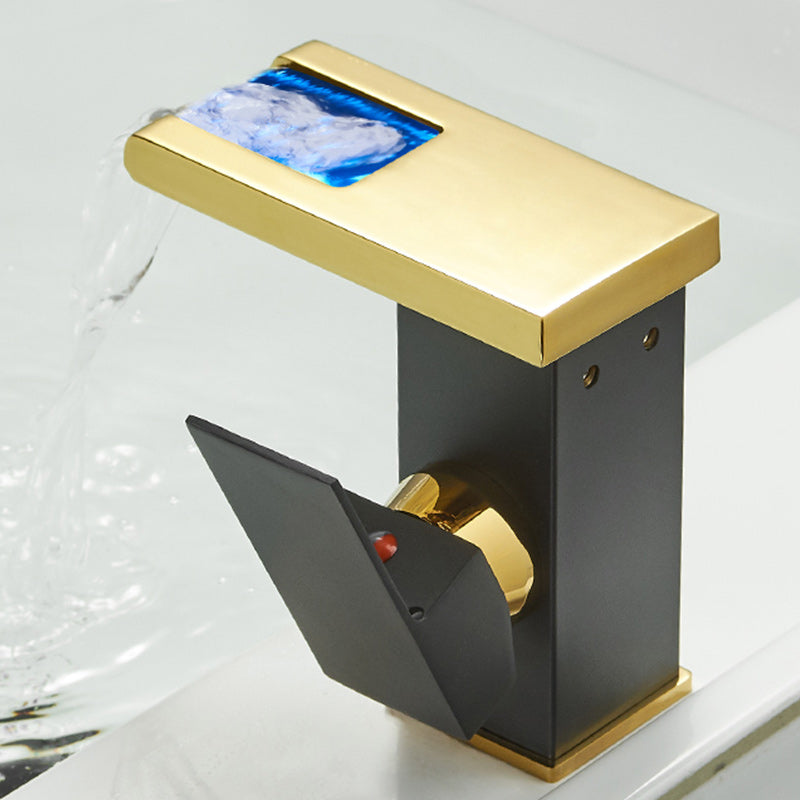 Avtoit | Modern Waterfall Spout Sink Faucet with LED Brass Sink Faucet