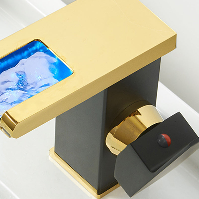 Avtoit | Modern Waterfall Spout Sink Faucet with LED Brass Sink Faucet