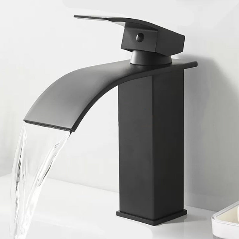 Avtoit | Modern Waterfall Spout Sink Faucet with LED Brass Sink Faucet