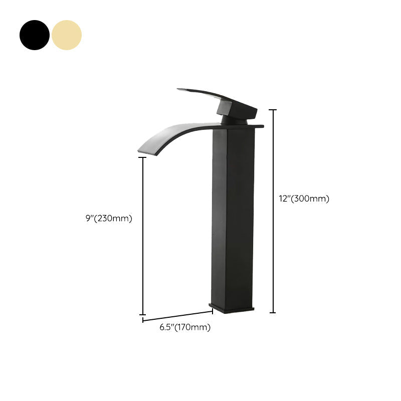 Avtoit | Modern Waterfall Spout Sink Faucet with LED Brass Sink Faucet