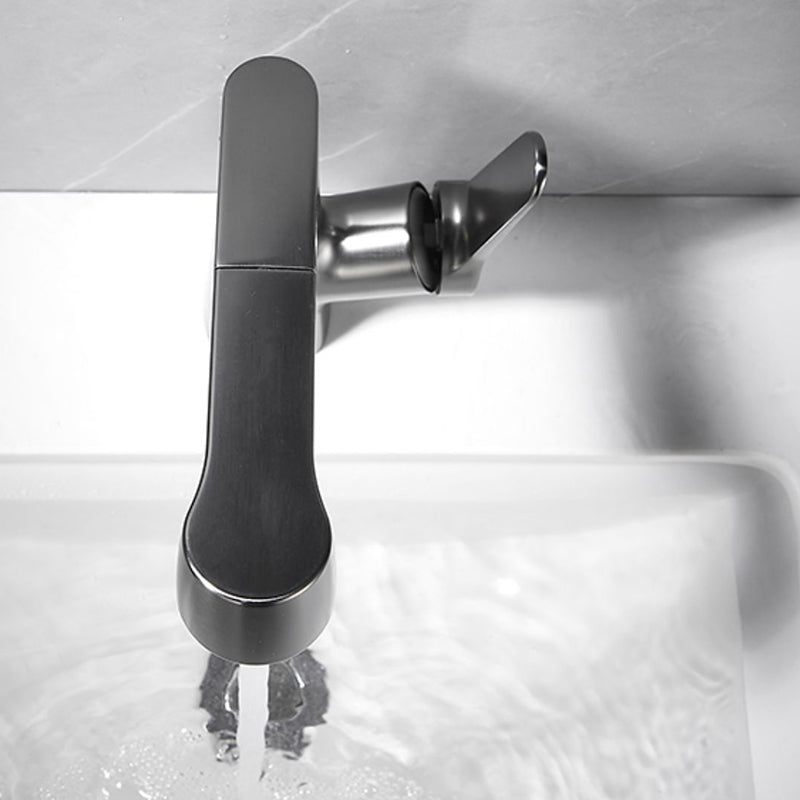 Avtoit | Bathroom vessel faucet high arc three-way spout single-handle faucet with pull-out sprayer