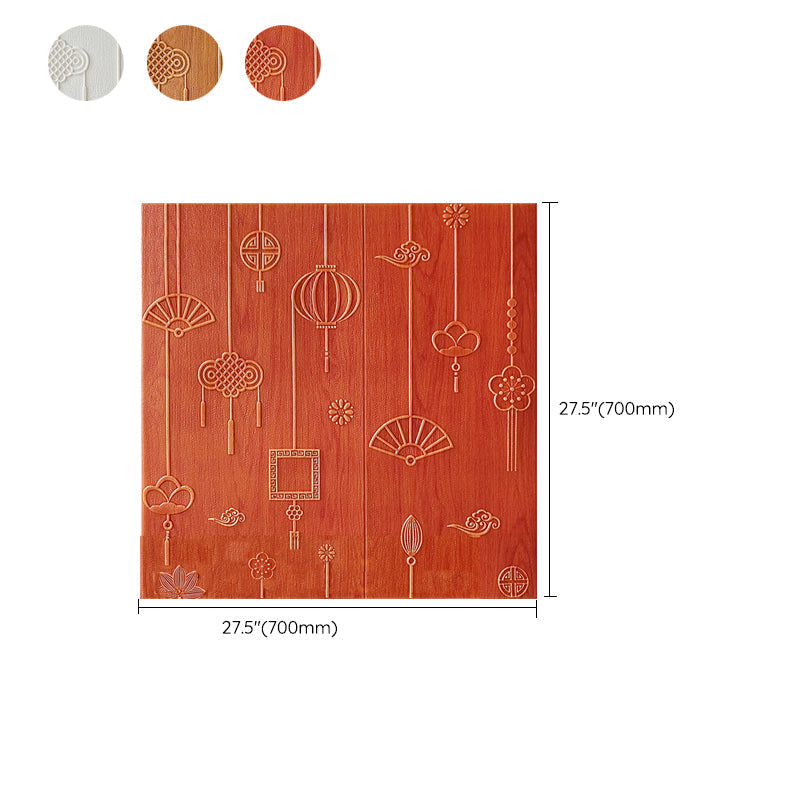 Avtoit | Contemporary Wall Panels Self-Adhesive Waterproof Cartoon 3D Print Wall Covering