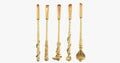 Avtoit | Gold-coated Magic Brush Set with 5 gold-coated eyeshadow brushes - Works wonders on your eyes!