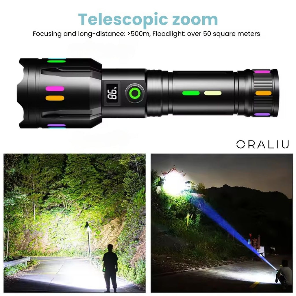 Avtoit | Military-Grade LED Flashlight – Rechargeable – 9000 Lumens