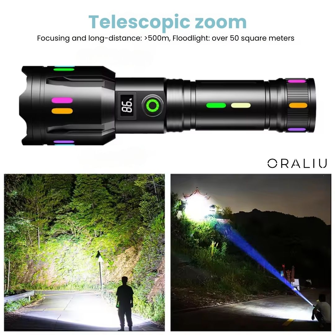 Avtoit | Military-Grade LED Flashlight – Rechargeable – 9000 Lumens