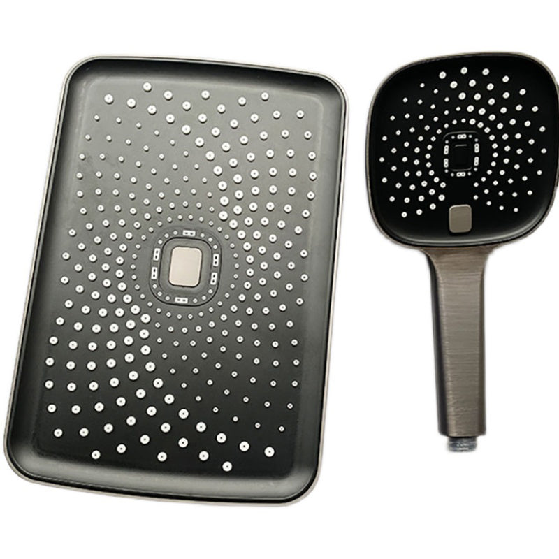 Avtoit | Black Large Shower Head Standard Spray Pattern with Hand Shower