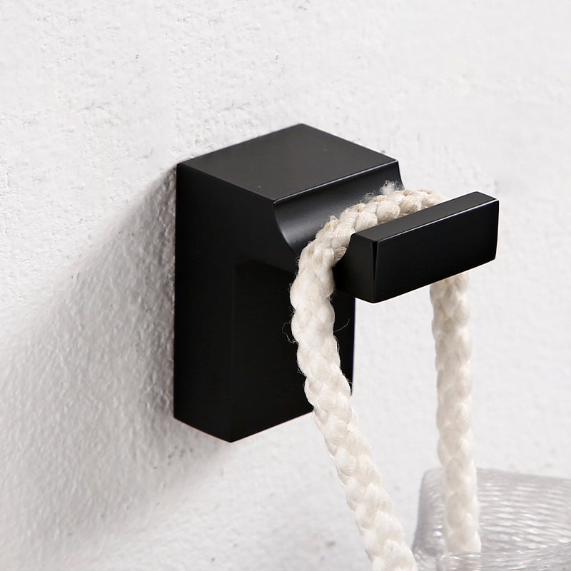 Avtoit | Black Bathroom Accessories Hardware Set with Towel Bar and Bathroom Shelf