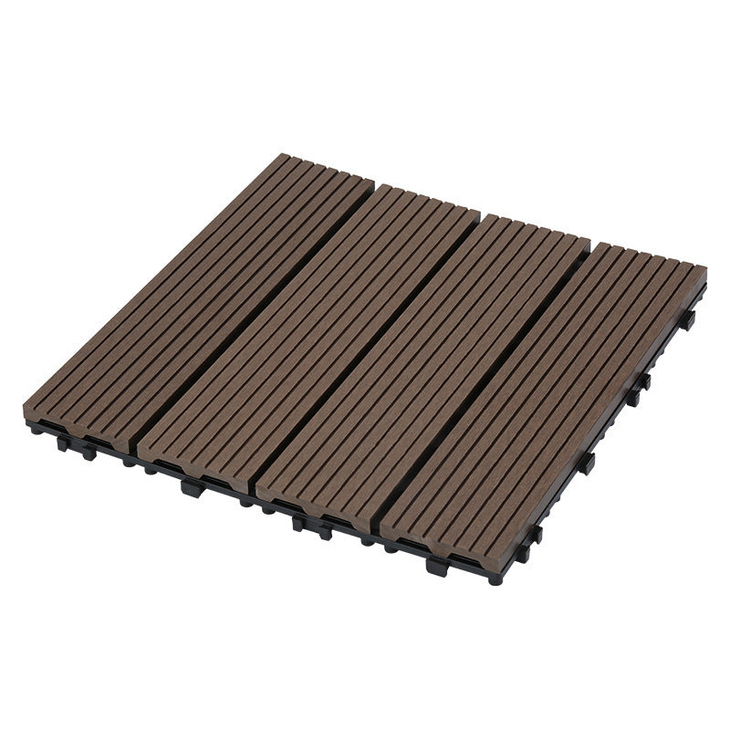 Avtoit | 12" X 12" Deck/Patio floor tiles 4-Slat Square for outdoor patio tiles