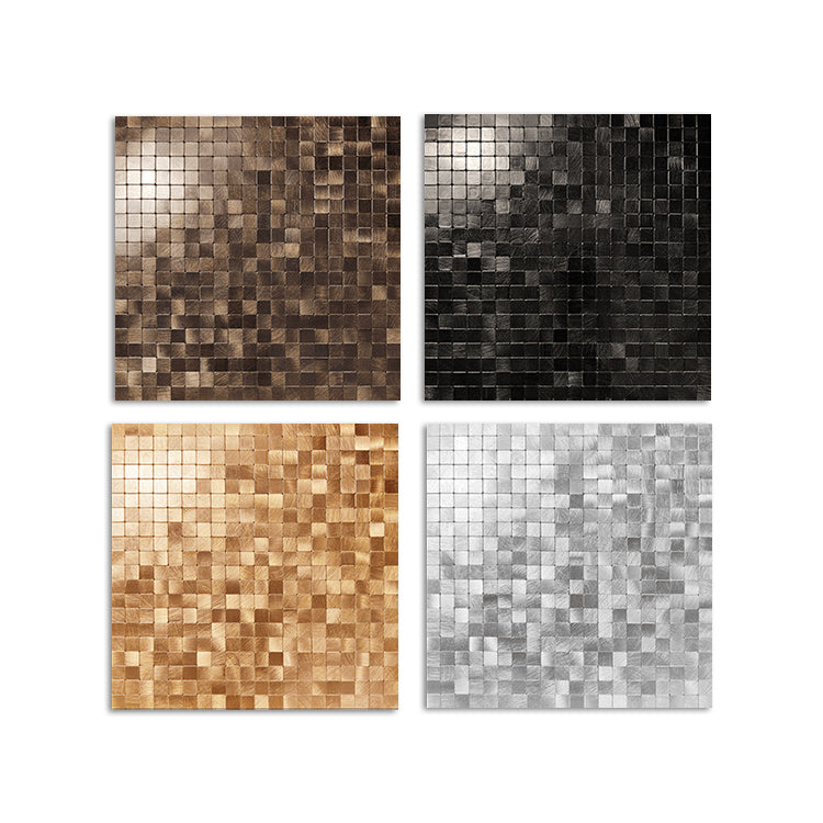 Avtoit | Mosaic Tile Wallpaper Contemporary Peel and Stick Wallpaper with Square Shape