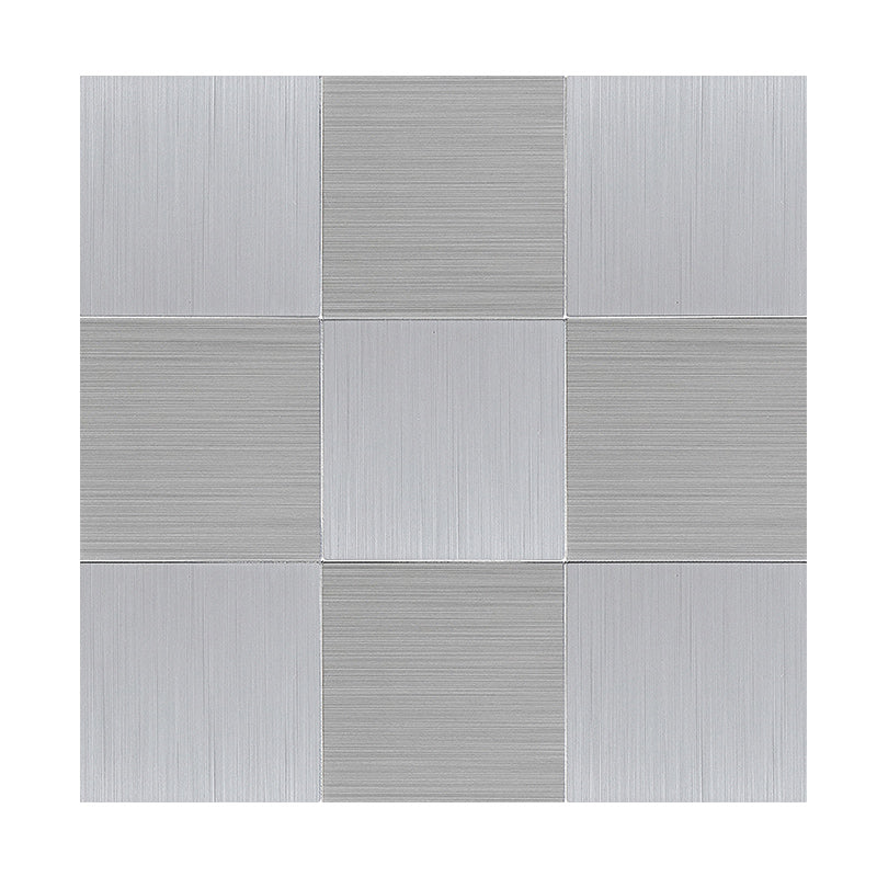 Avtoit | Subway Tile Wallpaper Contemporary Peel and Stick Wall Tile with Metal Look