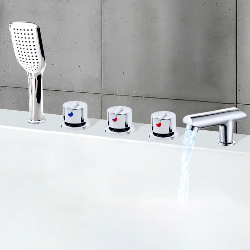 Avtoit | Contemporary Style Bathroom Faucet Metal Deck Mounted Bathroom Faucet