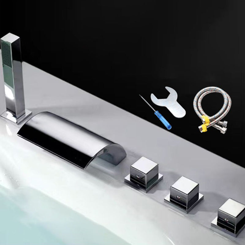 Avtoit | Contemporary Style Bathroom Faucet Metal Deck Mounted Bathroom Faucet