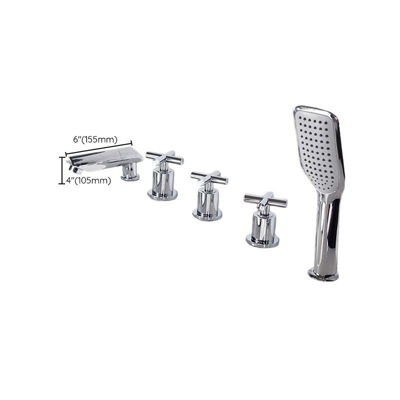 Avtoit | Contemporary Style Bathroom Faucet Metal Deck Mounted Bathroom Faucet