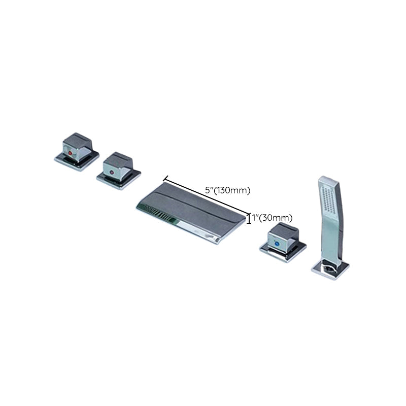 Avtoit | Contemporary Style Bathroom Faucet Metal Deck Mounted Bathroom Faucet