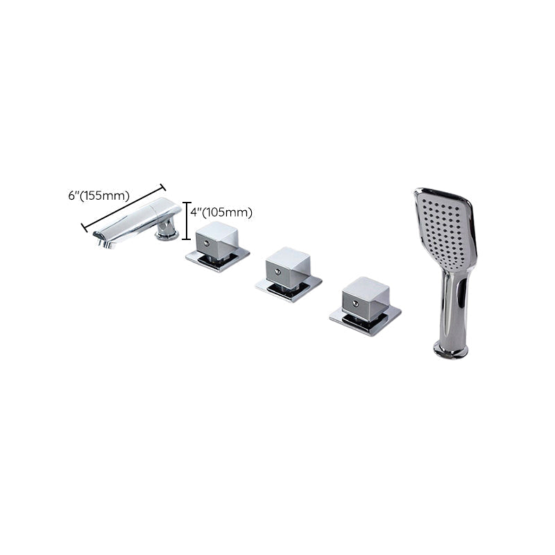 Avtoit | Contemporary Style Bathroom Faucet Metal Deck Mounted Bathroom Faucet