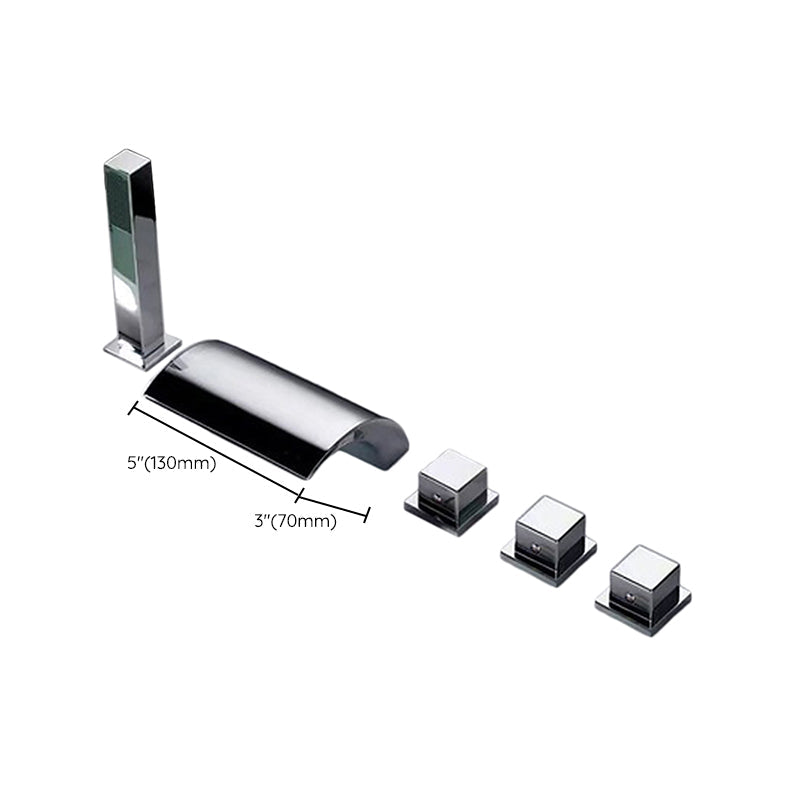 Avtoit | Contemporary Style Bathroom Faucet Metal Deck Mounted Bathroom Faucet