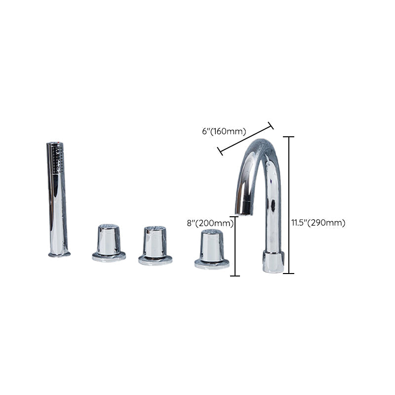 Avtoit | Contemporary Style Bathroom Faucet Metal Deck Mounted Bathroom Faucet