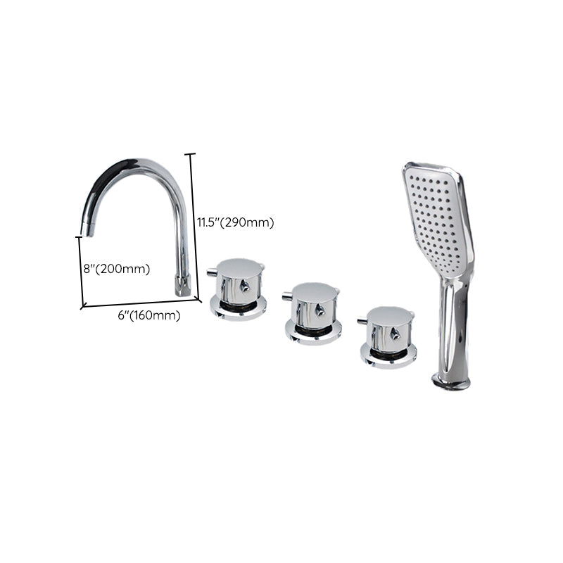Avtoit | Contemporary Style Bathroom Faucet Metal Deck Mounted Bathroom Faucet