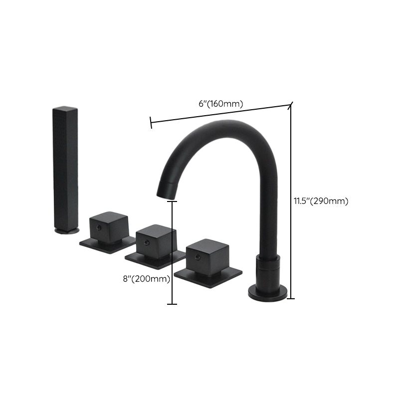Avtoit | Contemporary Style Bathroom Faucet Metal Deck Mounted Bathroom Faucet
